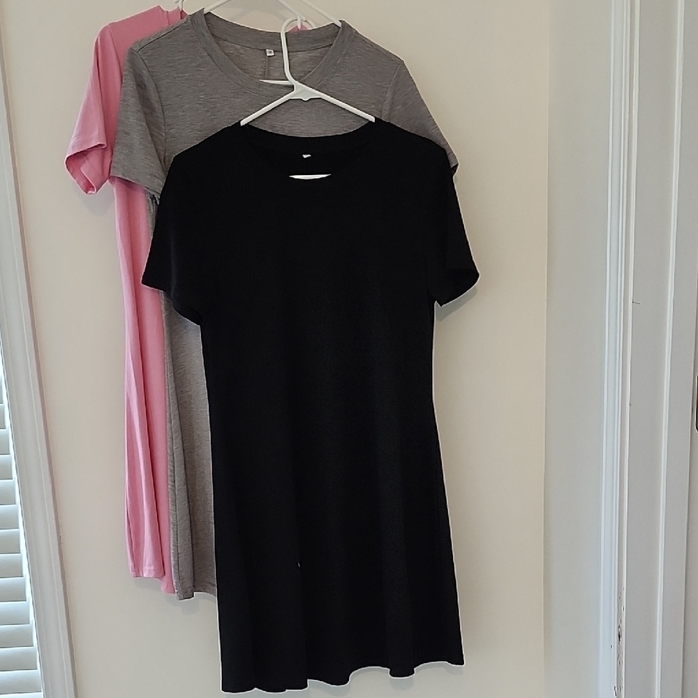 Amazon Essentials Women's Midi Dresses - Black, Gray, Pink